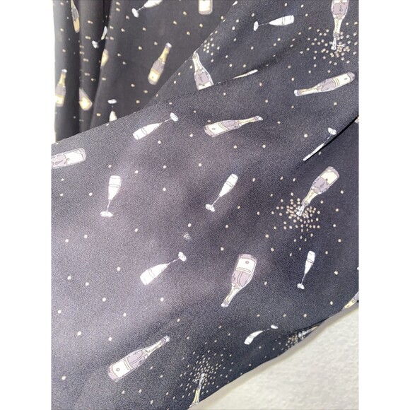 Torrid sheer Tank Top wine champagne Bottle Drink Party club 1 new years - Picture 5 of 7